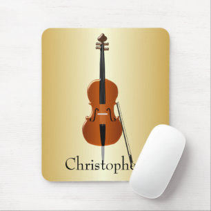 Tapis De Souris Conception de violoncelle personnalisée