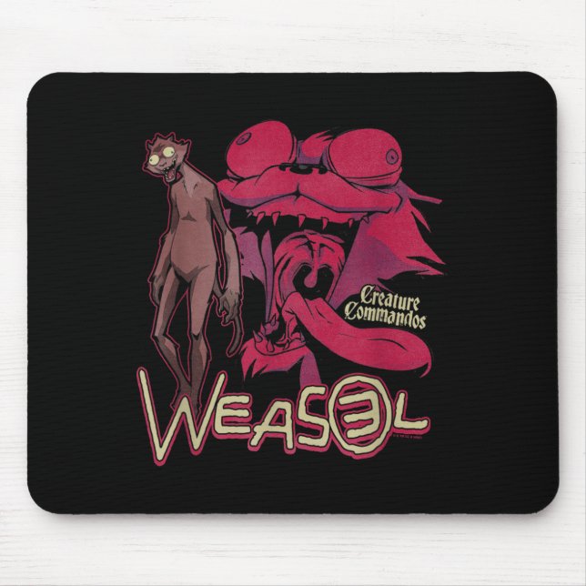 Tapis De Souris Conception de vitrine de belette (Devant)