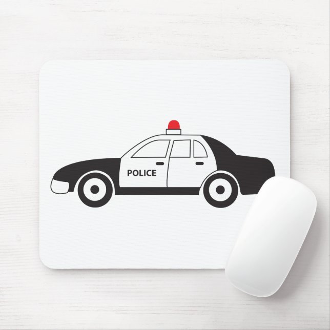 Tapis De Souris Conception de voiture de la police de jouets (Avec souris)
