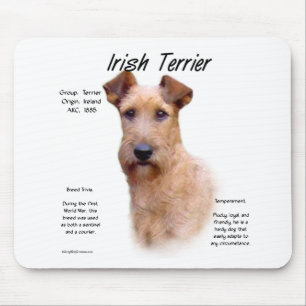 Tapis De Souris Conception d'histoire de Terrier irlandais