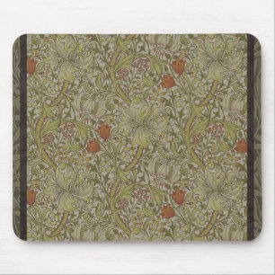 Tapis De Souris Conception d'impression d'art floral de lys de sau