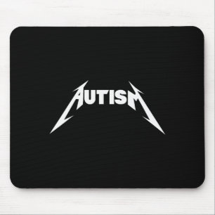 Tapis De Souris Conception drôle Autisme Squelette Mème Métal Rock
