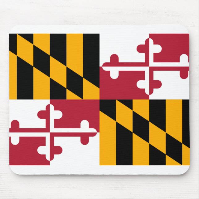 Tapis De Souris Conception du drapeau de l'État du Maryland (Devant)