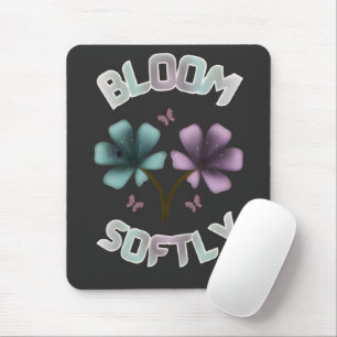 Tapis De Souris Conception florale de printemps Bloom Softly Paste