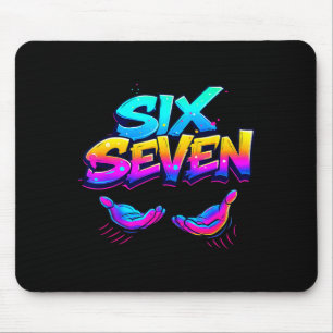 Tapis De Souris Conception graphique drôle Six Seven 67 6 7 Mème M