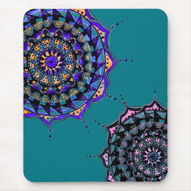 Tapis De Souris Conception Mandala (Devant)