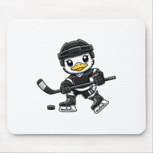 Tapis De Souris Conception mignonne de canard chibi jouant au hock
