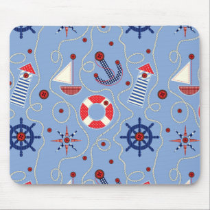 Tapis De Souris Conception Nautique de la mise en correspondance