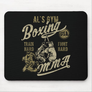 Tapis De Souris Conception Rétro de l'ALs Gym Boxe MMA pour le nom