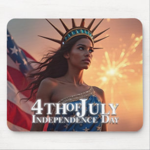 Tapis De Souris Conception splendide du 4 juillet - Feux d'artific