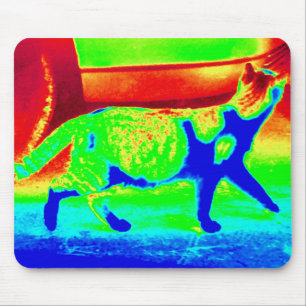 Tapis De Souris ~ Conception Thermique de Chat ~ Chat Espagnol ~ T