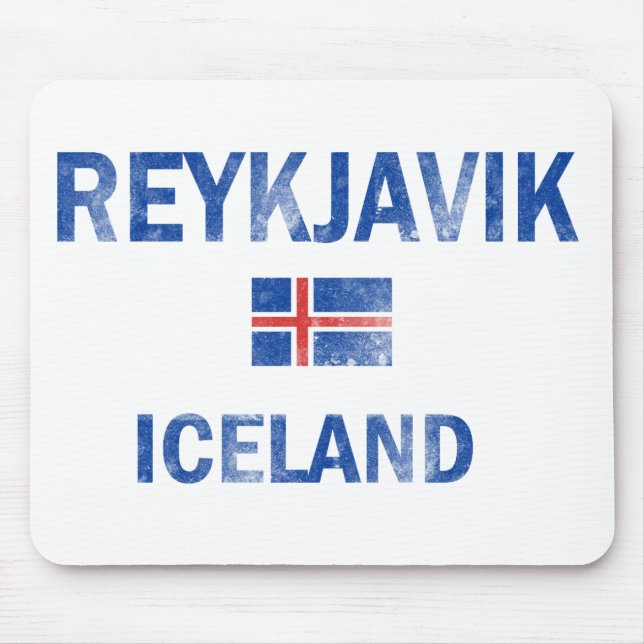 Tapis De Souris Conceptions de Reykjavik Islande (Devant)