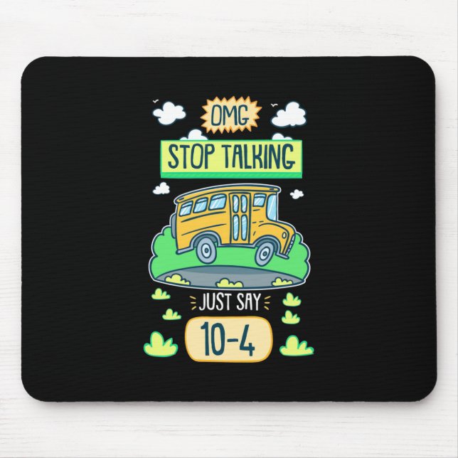 Tapis De Souris Conducteur de bus - arrêt Omg (Devant)