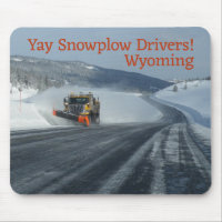 Conducteurs de chasse-neige Yay ! L'hiver du Wyomi