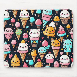 Tapis De Souris Cônes glaces colorés mignons
