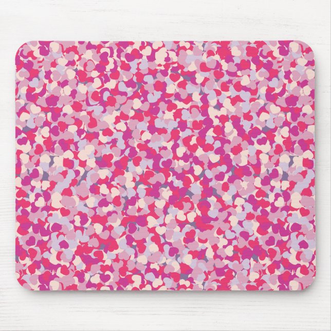 Tapis De Souris Confetti Coeur multicolore2 (Devant)
