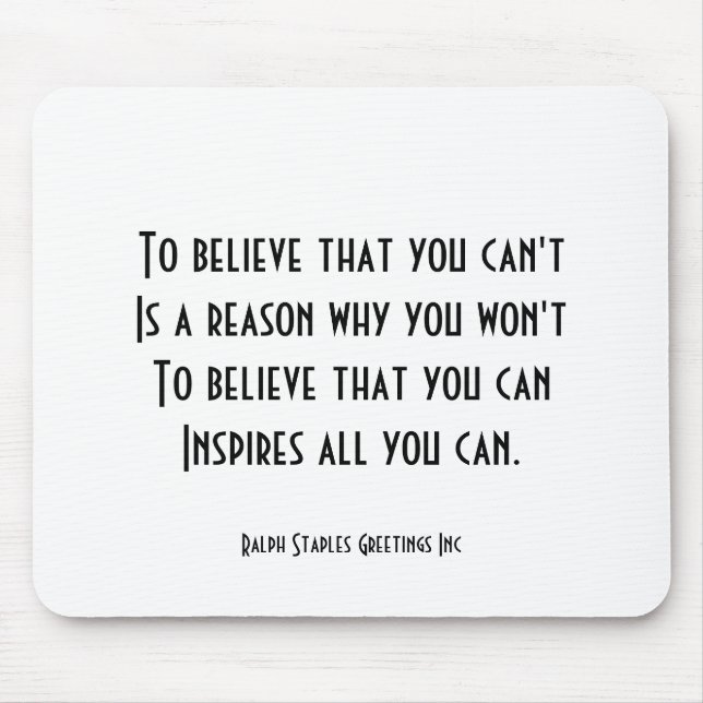 Tapis De Souris Confiance (Devant)