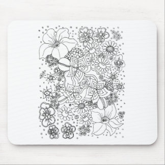 Tapis De Souris Conglomération des fleurs