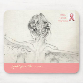 Tapis De Souris Conscience de cancer du sein "combat souris pour