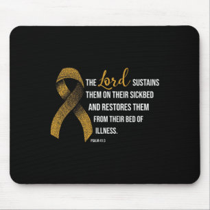 Tapis De Souris Conscience du cancer de l'enfance foi Don chrétien