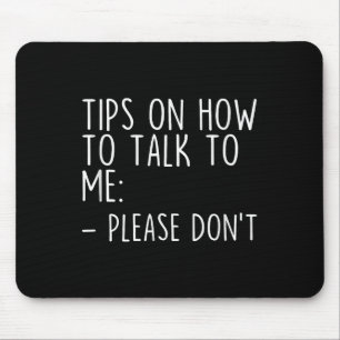 Tapis De Souris Conseils Sur Comment Me Parler S'Il Vous Plaît Ne 
