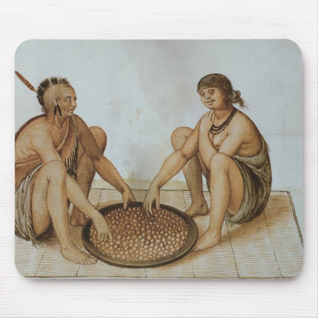 Tapis De Souris Consommation indienne d'homme et de femme (Devant)