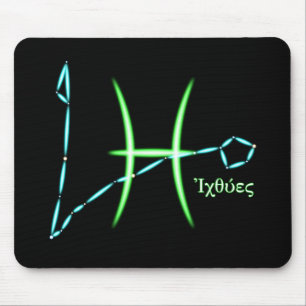Tapis de Souris Constellation du Zodiaque Poissons