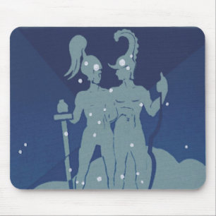 Tapis De Souris Constellation jumeaux Gémeaux Astrologie Zodiaque 