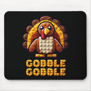 Tapis De Souris Construire des blocs de dinde de Thanksgiving Buil