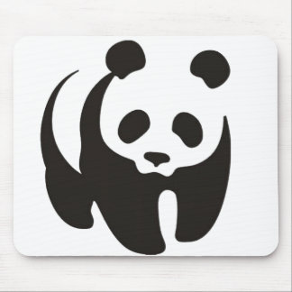 Tapis De Souris Contour Mousepad de silhouette de panda