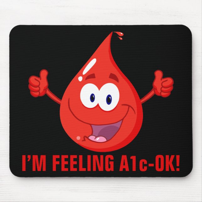 Tapis De Souris Contrôle de sucre de sang (Devant)