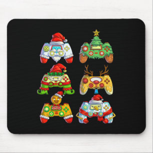 Tapis De Souris Contrôleur de jeu vidéo de Noël Santa Hat Christma