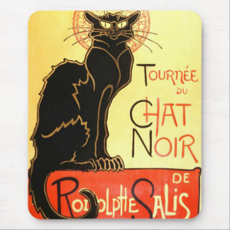Tapis De Souris Conversation de le noir, panneau-réclame original