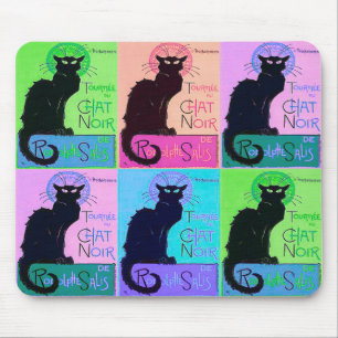 Tapis De Souris Conversations Noir (chats noirs)