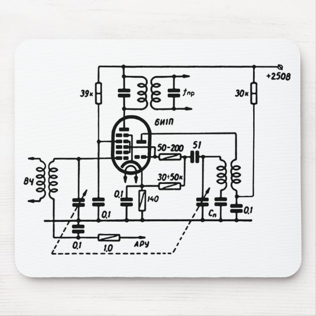 Tapis de souris Convertisseur de fréquence ECH81 (Devant)