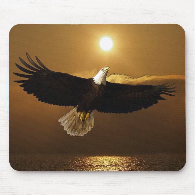 Tapis De Souris Cool Bald Eagle Wildlife Collection (Devant)