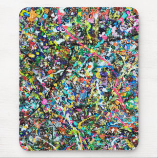 Tapis De Souris Cool coloré Abstrait peinture Motif