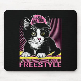 Tapis De Souris Cool Funny Sarcastic Cats Mèmes Citations Cartoon 