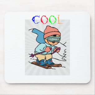 Tapis De Souris Cool Funny Skier   skiing designs   ski drôle
