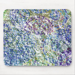 Tapis De Souris Cool, moderne, tendance coloré abstrait arrière - 