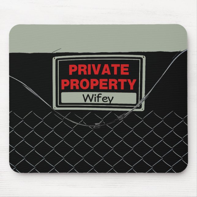 Tapis De Souris Cool personnalisable Fun unique Wifey (Devant)