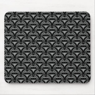 Tapis De Souris Cool rétro noir et gris Mousepad