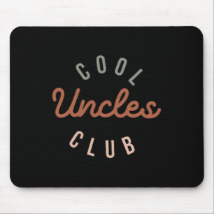 Tapis De Souris Cool Uncles Club Meilleur Oncle Jamais Drôle Poche