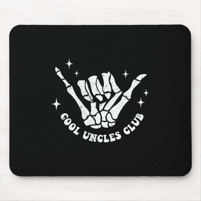 Tapis De Souris Cool Uncles Club Uncle Cke Birthday Father's Day  (Devant)