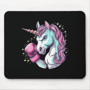 Tapis De Souris Cool Unicorn Costume Visage Avec Gants De Boxe Drô