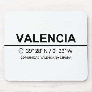 Tapis De Souris Coordinates Valencia