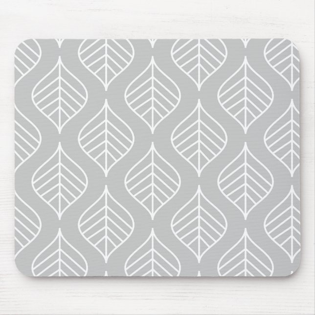 Tapis De Souris Copie Mousepad - gris de feuille (Devant)