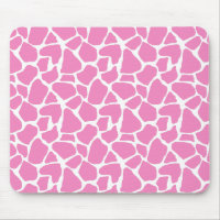 Copie rose Mousepad de girafe