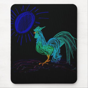 Tapis De Souris Coq de campagne à teinte diurne