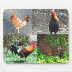Tapis De Souris Coqs et poules Mousepad